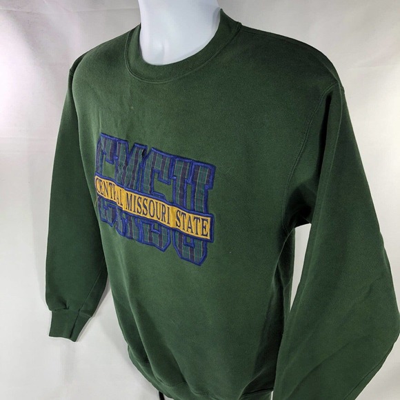 VINTAGE CENTRAL MISSOURI STATE UNIVERSITY SWEATSHIRT ADULT MEDIUM USA MADE CREW - Picture 7 of 13